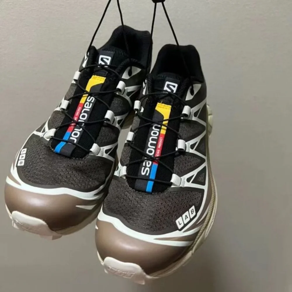 Salomon Men's Black and White Athletic Shoes
